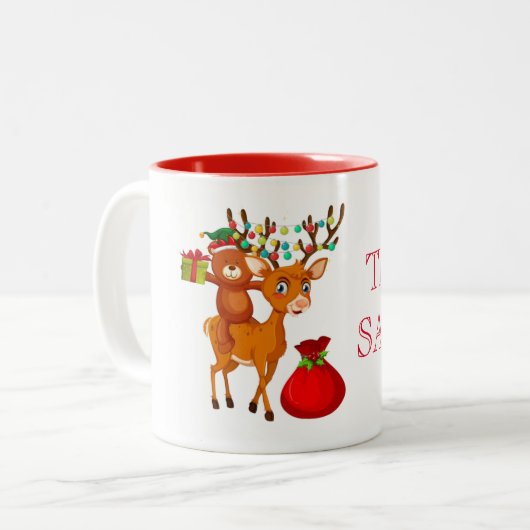 Holiday Team Santa Coffee Tasse (Vorderseite Links)
