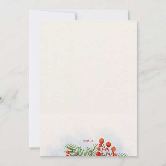 Holiday Tee Party Einladung (Rückseite)