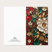 Holiday Theme Blume Vitrail (Außenseite Aufgefaltet)