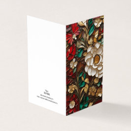 Holiday Theme Blume Vitrail