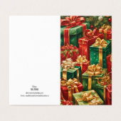 Holiday Theme Multi Geschenke gestapelt (Außenseite Aufgefaltet)