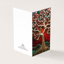 Holiday Theme Tree Vitrail Mosaik gebrochenes Glas