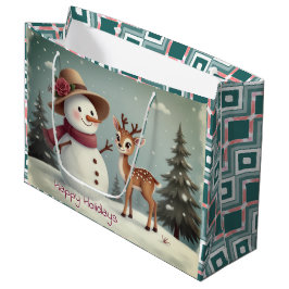 Holiday Themed Paper Große Geschenktüte
