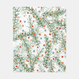 Holiday throw fleecedecke