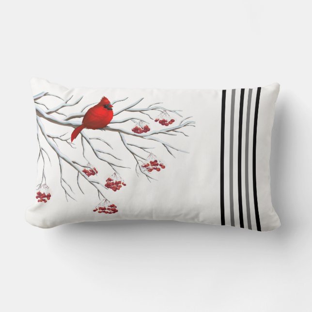 Holiday Throw Kissen Kardinal (Vorderseite)