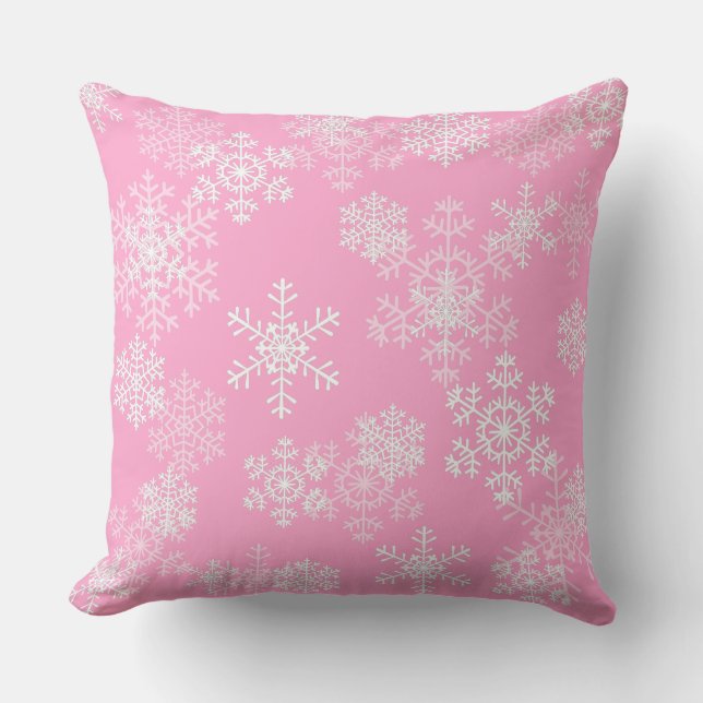 Holiday Throw Kissen Schneeflocken (Vorderseite)