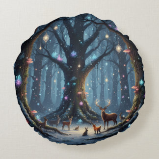 Holiday Throw Pillow Rundes Kissen