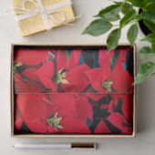 Holiday Tissue Paper-Red Poinsettias Seidenpapier (Geschenk)