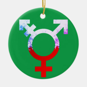 Holiday Trans Symbol Keramik Ornament