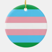 Holiday Trans Symbol Keramik Ornament (Hinten)