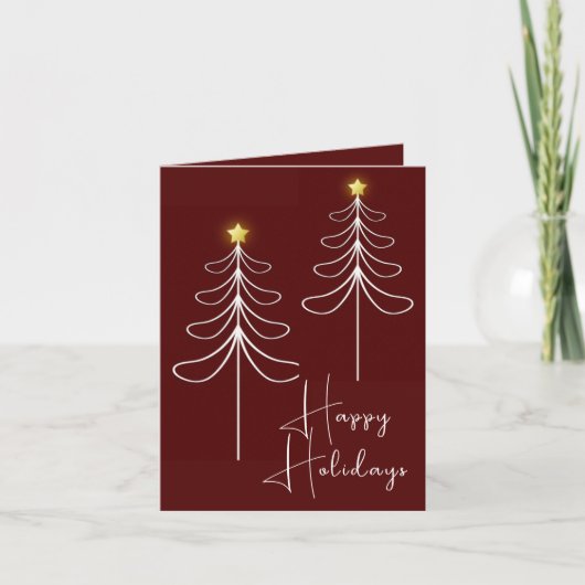 Holiday Tree Feiertagskarte (Vorderseite)