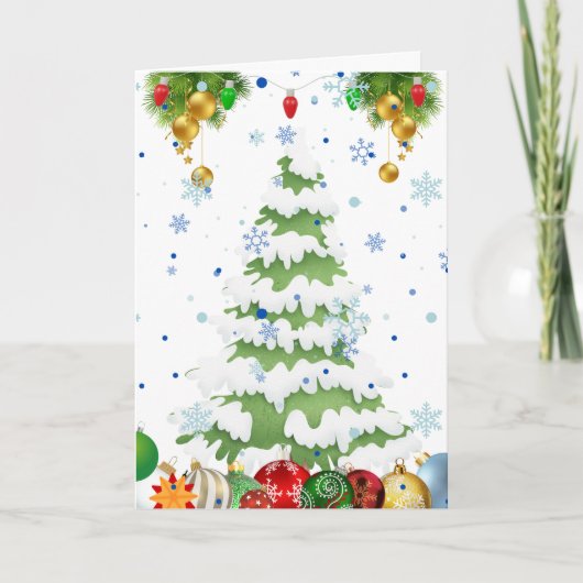 Holiday Tree Feiertagskarte (Vorderseite)