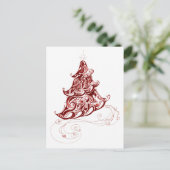 Holiday Tree Feiertagspostkarte (Stehend Vorderseite)