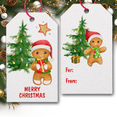 Holiday Tree Gingerbread Man Geschenkanhänger