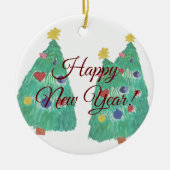 Holiday Tree Keramik Ornament (Vorne)