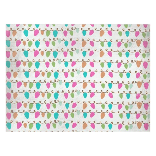 Holiday Tree Lights Tablecloth Tischdecke (Vorderseite (Horizontal))