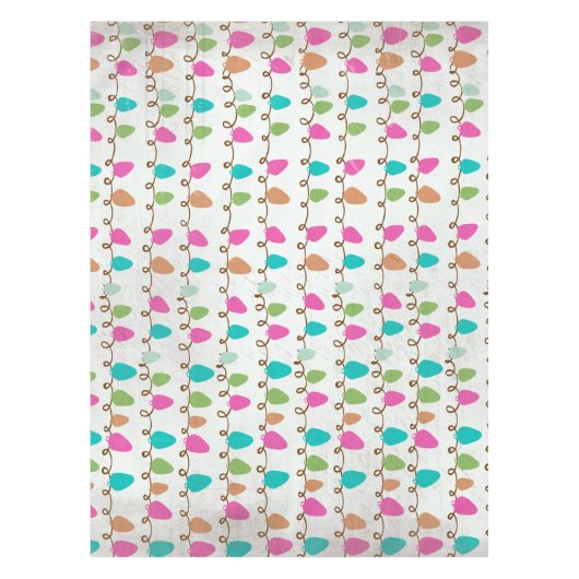 Holiday Tree Lights Tablecloth Tischdecke (Vorderseite)