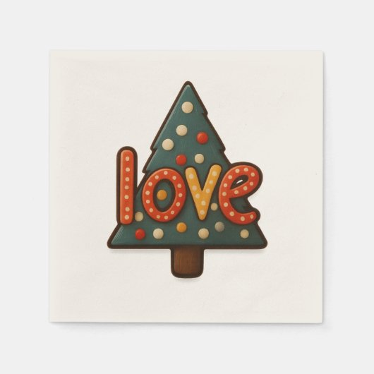 🎄Holiday Tree Napkins ❤️🍽️ Serviette (Vorderseite)