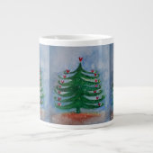 Holiday Tree Ornament Jumbo-Tasse (Vorderseite)
