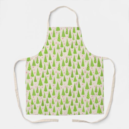 Holiday Tree Pattern Weihnachten Schürze (Vorderseite)