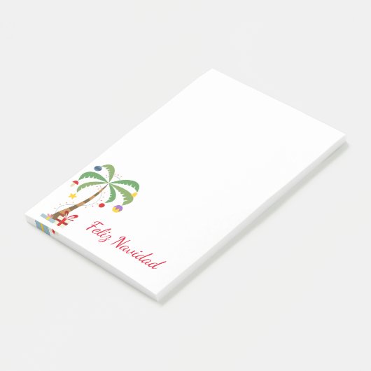 Holiday Tree Post-it-Notes-Feliz Navidad Post-it Klebezettel (angewinkelt)