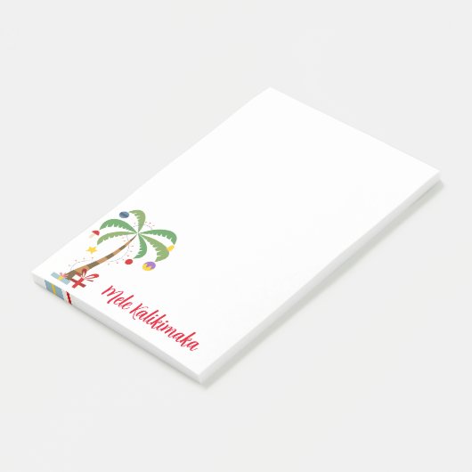 Holiday Tree Post-it-Notes-Mele Kalikimaka Post-it Klebezettel (angewinkelt)