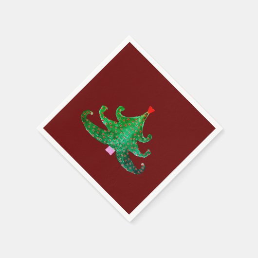 Holiday Tree Serviette (Ecke)