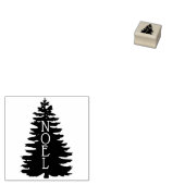 Holiday Tree Silhouette WEIHNACHTEN Gummistempel (Stempel)