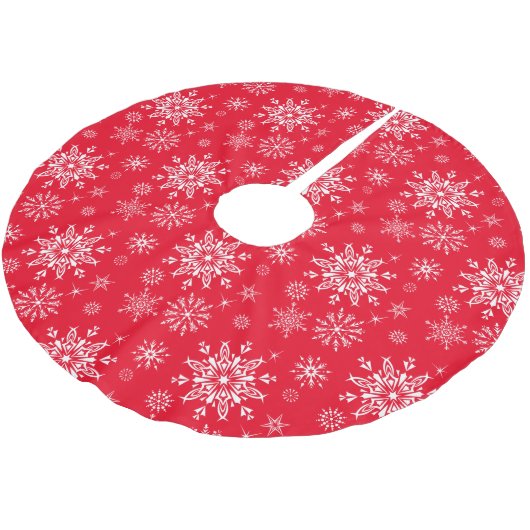 Holiday Tree Skirt Polyester Weihnachtsbaumdecke (Schrägansicht)