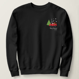 Holiday Tree Vintag LKW Frohe Weihnachtsfamilie Sweatshirt