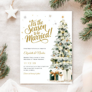 Holiday Tree Wedding Einladung