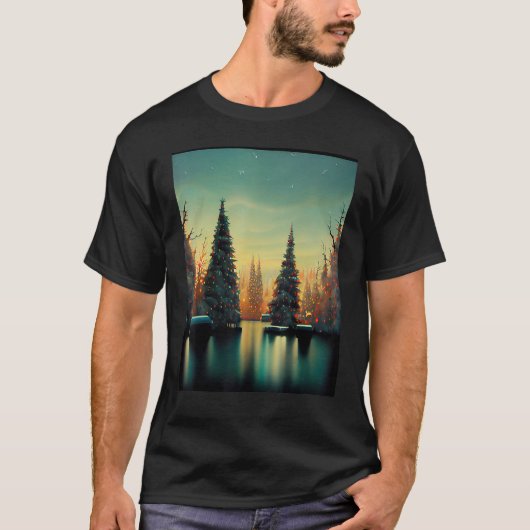 Holiday Trees Design T-Shirt (Vorderseite)