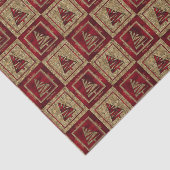 Holiday Trees in Cheetah Print und Red Seidenpapier (Ausschnitt)