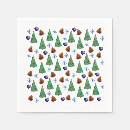 Holiday Trees Serviette (Vorderseite)