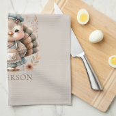 Holiday Türkei Hinzufügen benutzerdefinierten Text Geschirrtuch (Viertel Falte)