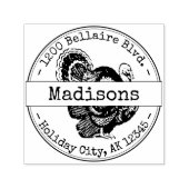 Holiday Turkey Schreibwriter Schriftart Rücksendea Permastempel (Design)