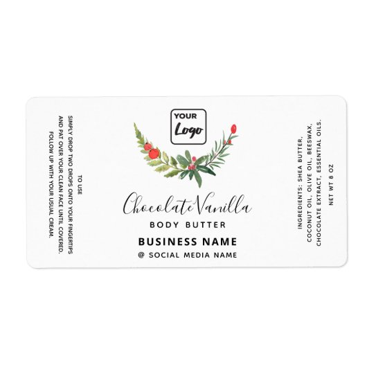 Holiday typography Schwarz-weiß Logo product (Vorne)