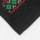 Holiday Ugly Sweater Ich bevorzuge Halloween Weihn Fleecedecke (Ecke)