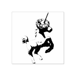 "Holiday Unicorn" Xmas Gummi Briefmarke (rechts) Gummistempel