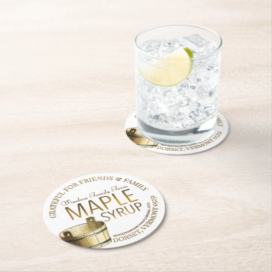 Holiday Untersetzer Maple Syrup Geschenk Erntedank (Vor Ort)