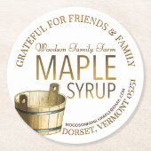 Holiday Untersetzer Maple Syrup Geschenk Erntedank (Vorderseite)