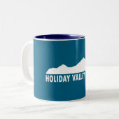 Holiday Valley Bitte Zweifarbige Tasse (Vorderseite Links)