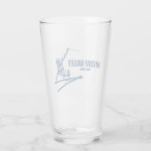 Holiday Valley Resort Skifahrer Glas (Rückseite)