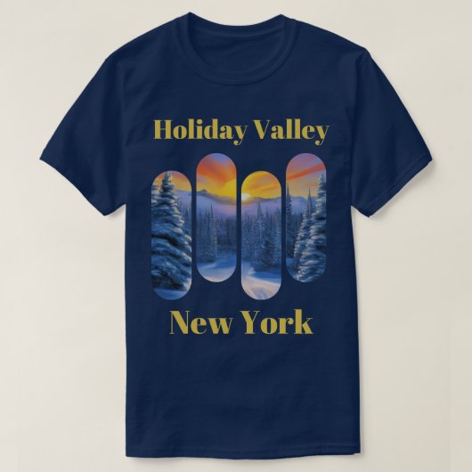 Holiday Valley Ski New York 4 T-Shirt (Design vorne)