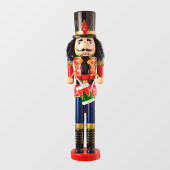 Holiday Vibe Drum Major Nutcracker Fensteraufkleber (Blatt)