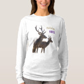 Holiday Vibes Deers Long Sleeves Top (Vorderseite)