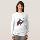 Holiday Vibes Deers Long Sleeves Top (Vorne ganz)