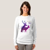 Holiday Vibes Deers Long Sleeves Top (Vorne ganz)
