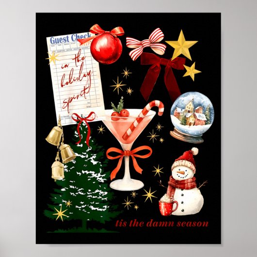 Holiday Vibes In The Holiday Srit Christmas Funny  Poster (Vorne)