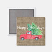 Holiday Vintag LKW Magnet (Vorderseite/Rückseite)